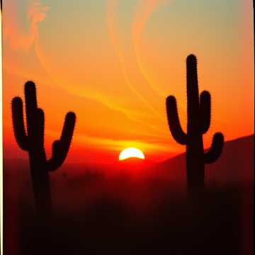 Desert Reverie - AI generated music album cover